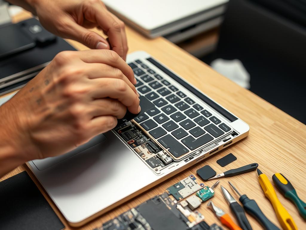 Tastatur reparation på MacBook Pro som del af MacBook Pro og Air reparation og service