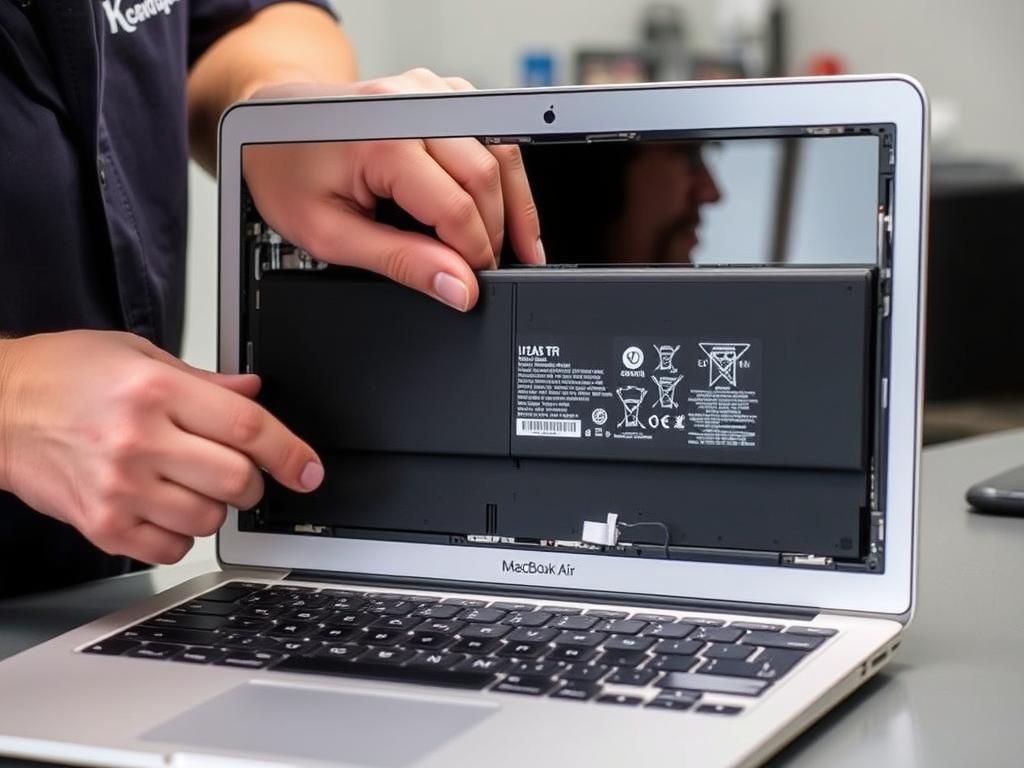 Batteriskift på MacBook Air på et Apple MacBook Pro - MacBook Air værksted København omegn