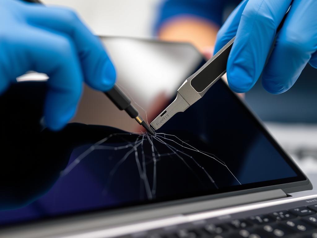 Skærmudskiftning på MacBook Pro på et Apple MacBook Pro - MacBook Air værksted København