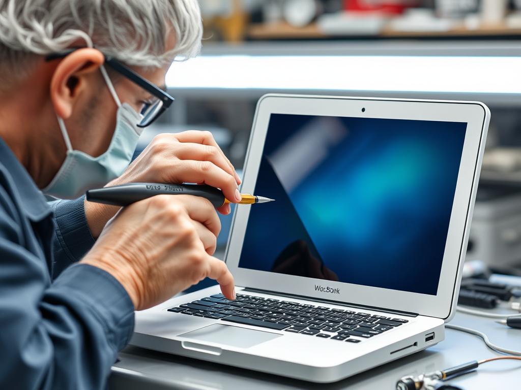 Ældre MacBook skærm reparation i København