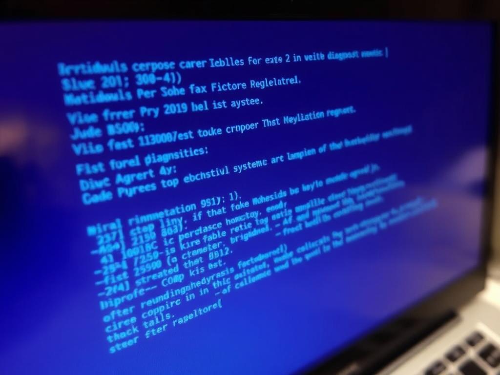 Blå skærm fejl på computer under PC diagnose og fejlfinding