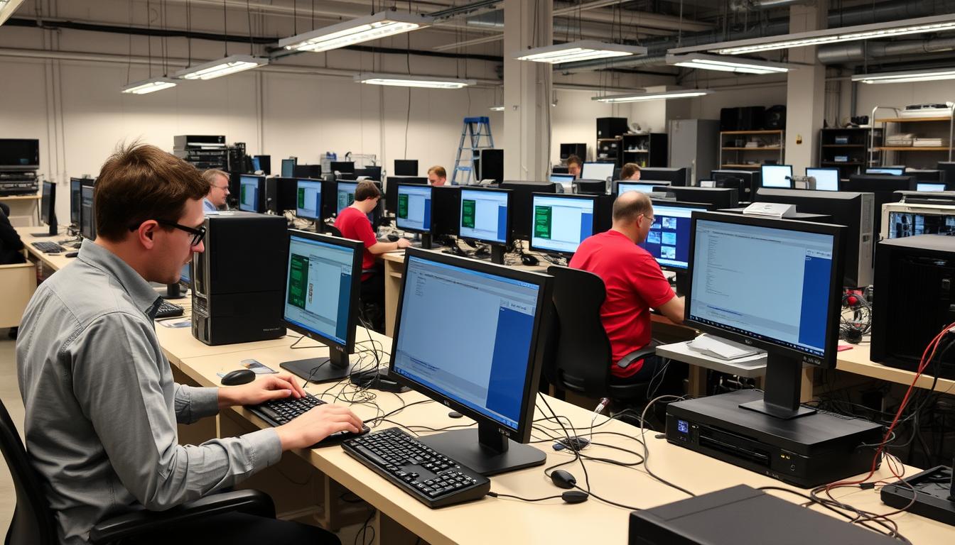 Systematisk PC diagnose og fejlfinding proces i et værksted i København